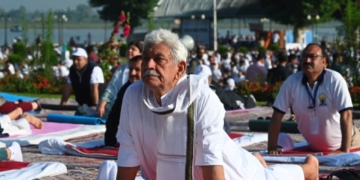 Lieutenant Governor Leads Citizens During the Celebration of the 12th International Day of Yoga