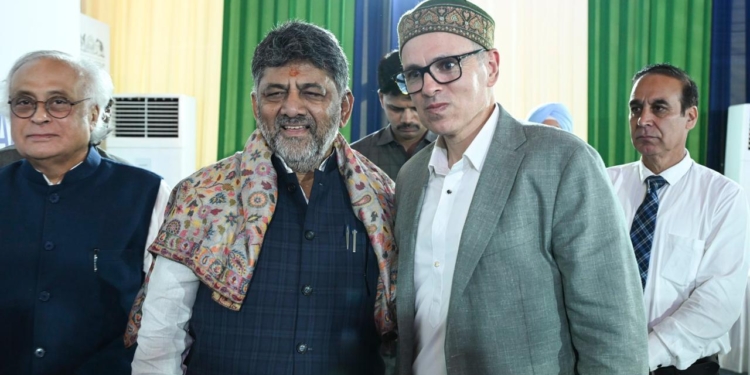 Omar Abdullah meets Karnataka CM DK Shivakumar in Bengaluru, congratulates him on assuming office