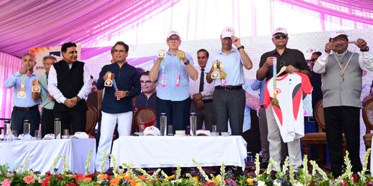 CM Omar Abdullah unveils official merchandise for Kashmir Marathon 2026, launches promotional campaign for the event