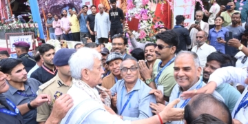 Lieutenant Governor reviews arrangements for pilgrims at Baltal Base Camp