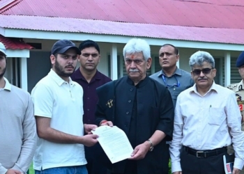 Lieutenant Governor hands over appointment letter to son of Martyr HC Ashiq Hussain Qureshi