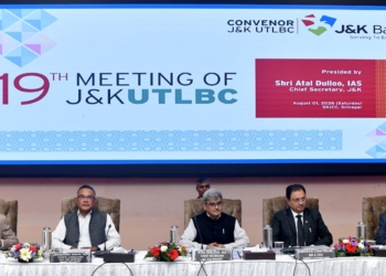 Chief Secretary Chairs 19th J&K UTLBC meeting