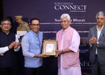 Lieutenant Governor addressed World Wisdom Forum & shared his Vision for Viksit Bharat