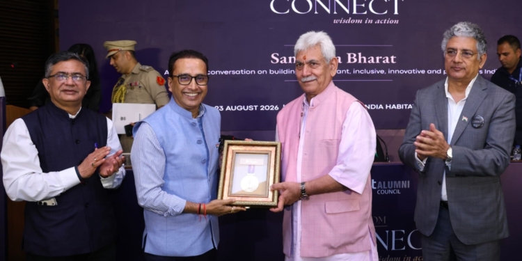 Lieutenant Governor addressed World Wisdom Forum & shared his Vision for Viksit Bharat