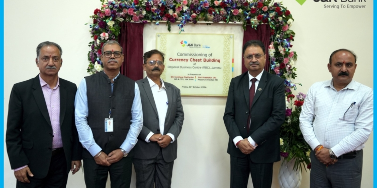 J&K Bank commissions Currency Chest Building at RBC Jammu