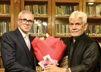 CM Omar Abdullah met LG Manoj Sinha at Lok Bhavan