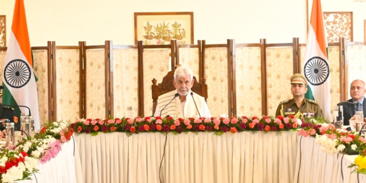 Lieutenant Governor Chairs High-Level Review Meeting of Security & Administrative Apparatus of Kashmir Division
