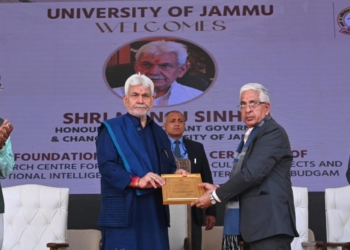 Lieutenant Governor Lays Foundation Stone of Kashmir Chapter of Centre for Regional Studies, Culture, Dialects and Emotional Intelligence of University of Jammu